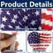 30 Pcs 4th of July Patriotic Themed Paper Fans, American Flag Star and Stripe Folding Fans, Independence Day Red White Blue Handheld Fans for Summer Memorial Day Party Decor Supplies